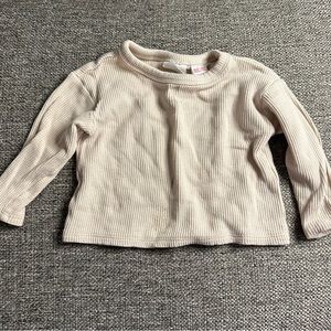 Zara Baby Waffle Knit Sweater